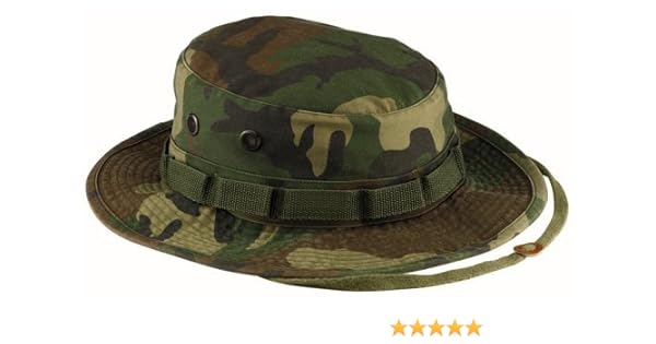 woodland camo boonie hat