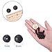 NBEADS 8mm Natural Black Lava Beads, Gemstone Round Chakra Beads, Diffuser Essential Oils Yoga Volcanic Rock Beads Loose Beads for Jewelry Making, About 150-160 Pcs