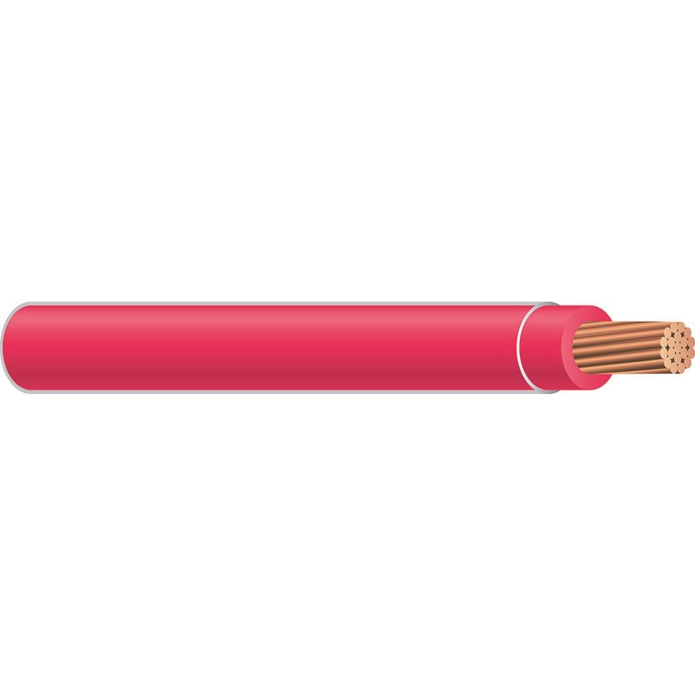 8 AWG 19-Stranded THHN Red Copper Building Wire (200ft cut)