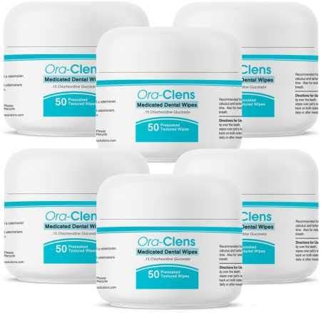 6PACK OraClens Dental Wipes (300 Count)
