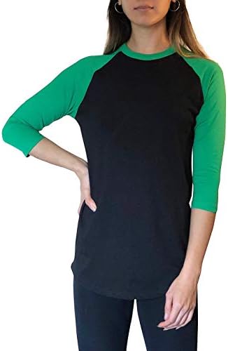 ILTEX Raglan T-Shirt 3/4 Sleeve Athletic Baseball Jersey Unisex (20+ Colors)