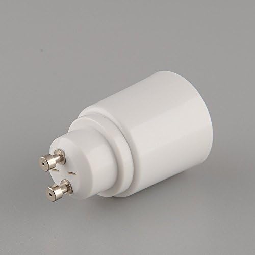 Aistuo Gu10 to E27 Bulb Socket Base Adapter Converter Edison Screw, Maximum Wattage 500w, 200℃ Heat Resistant, No Fire Hazard (4 Pack)