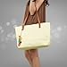 Retro Fashion Women's Tote PU Leather Shoulder Bag Handbag Shopper (Candy Color/White)