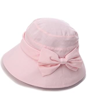 SPF50+ Foldable Womens Bucket Boonie Sun Hat w/ Chin Cord for Summer