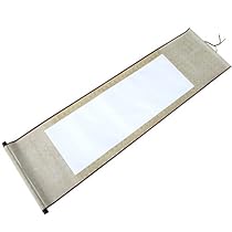 Set of 2 Sumi Hanging Scrolls Blank Calligraphy Scrolls (Color may vary)