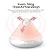 Essential Oil Diffuser, TaoTronics 300ml Aromatherapy Diffuser with Natural Candle Light( Triple Mist Outlet, Touch Control Aroma Diffuser, Diffusers for Essential Oils, 8 Hour Ultrasonic Humidifier)
