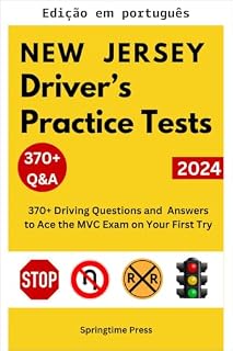 Livro Testes práticos para motoristas de New Jersey (Guia de estudos e preparação para exame de habilitação)