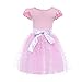 HBB Kids Little Girl's Dress Up Trendy Sassy Princess Dance Tutu with Headband & Shoes, SZ 3-5, Pink (PD03)