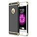 RANVOO iPhone 6s iPhone 6 Case Stylish Slim Hard Case with 3 Detachable Parts for Apple iPhone 6s iPhone 6, CHROME GOLD and MATTE BLACK, [CLIP-ON]
