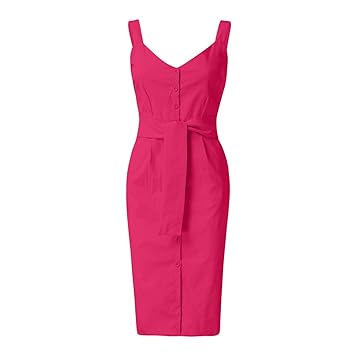 hot pink sundress