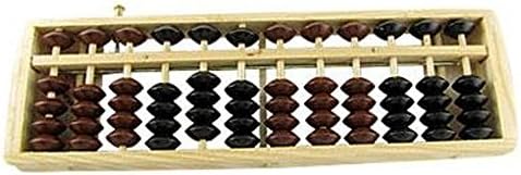 Portable 12 Column Wooden Abacus Arithmetic Soroban Learning Tool Calculating Tool