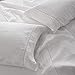 Simple&Opulence 100% Linen Hollow Hemstitch Sheet Set -4 Pieces European Flax Pure Washed Bed Sheets (1 Flat Sheet, 1 Fitted Sheet,2 Pillowcases) -Breathable and Soft (Hemstitch White,Queen)