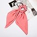 11 pcs Fashion women lovely printed ribbon hair scrunchies cute gum Neckerchief Elegant Lady Scarves