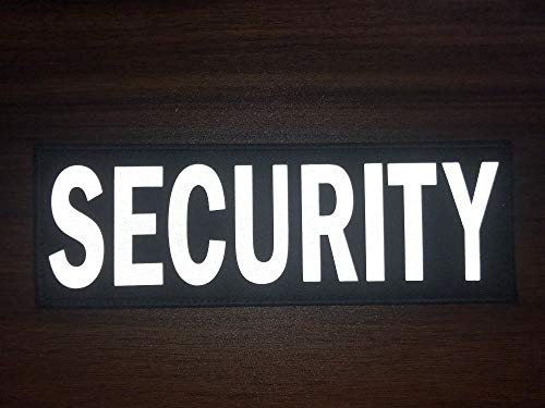 SUVIYA 11x4 Inch Large Untra Reflective Back Panel Security Patch with Hook and Loop (11x4 inch)