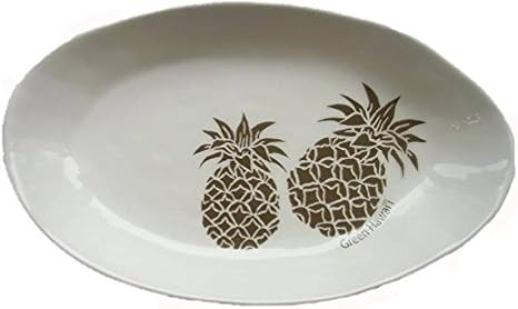 Amazon ハワイアン 雑貨 パイナップル カレー皿 プレート インテリア 食器 Green Hawaii キッチンアイテム カレー パスタ皿 オンライン通販