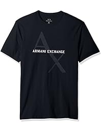 A   X Armani Exchange playera clásica con logotipo para hombre