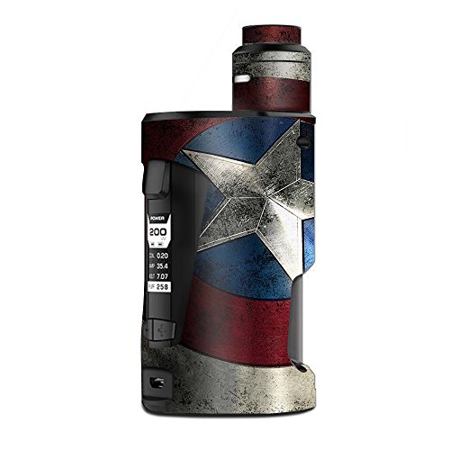 Skin Decal Vinyl Wrap for Geekvape GBox Squonk Kit 200W Vape Kit skins stickers cover/ America Sheild