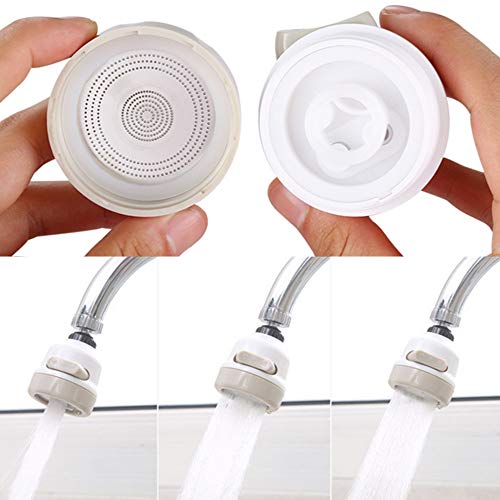 Kitchen Faucet Head, 360°Rotate Water Saving Tap With 3 Modes Spray Head Moveable kitchen Nozzle Filter Water Tap Head - Thumbnail 6