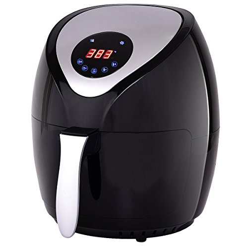 Click Here to See More Images 1400W Electric Touch Screen Timer Digital Air Fryer Low-Fat Temperature Control