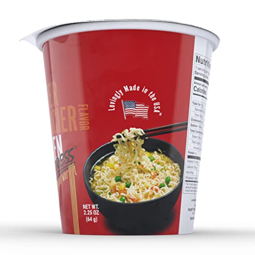 RAMEN EXPRESS Hotter & Spicier Ramen Cup Noodle, 2.25 Oz Each (Pack Of 12) by Chef Woo