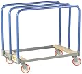 Little Giant PT-2436-5PY Steel Panel Truck with Swivel Casters and Wood End, 1000 lbs Load Capacity, 24" Width x 36" Length