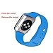 Isenxi for Watch Band, Soft Silicone Sport Style Replacement Strap for iwatch Series 1 Series 2 (38mm-set8 small(7-pack))
