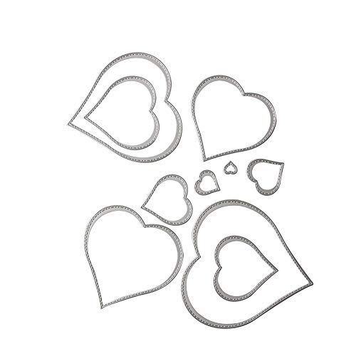 Heart Cutting Dies Shape Embossing Stencil for Scrapbooking, Card Making, Invitation Card, Birthday Card, DIY Craft (Heart) - Thumbnail 2