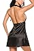 Avidlove Women Halter Lingerie Lace Cup Chemises Satin Sleepwear Mini Nightgowns