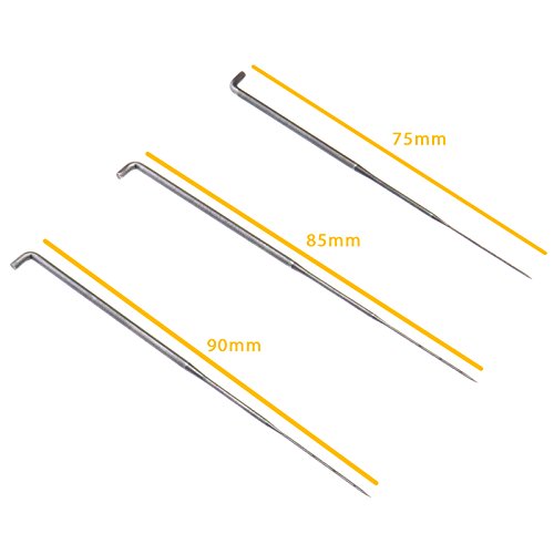 30pcs Mixed Felting Needles Handle Holder Wool Pin Felt Embroidery Home Hand Poking Craft DIY Tool, S/M/L 3 Sizes