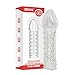 Silicone Spike Condom Reusable Quality Type Permanent Bump Enhance 4 PCS