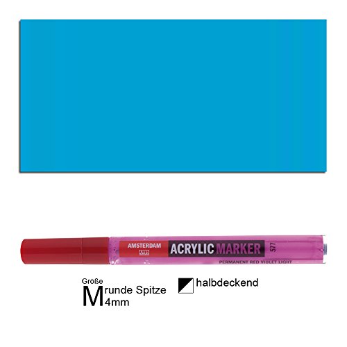 Amsterdam Acrylic Markers 4mm - Primary Cyan