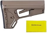 Magpul Industries MAG 378 ACS-L Mil-Spec FDE Flat Dark Earth Tan + Ultimate Arms Gear Care and Reel Silicone Lubricated Cleaning Cloth