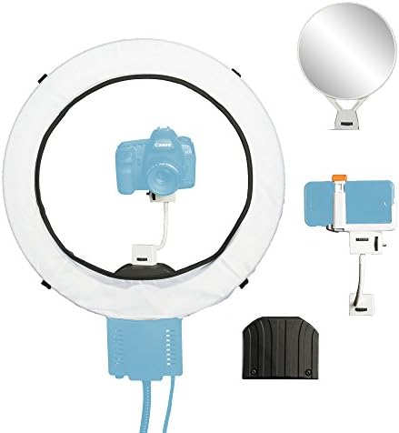Aura Ring Light Accessory Kit - 5 Piece Accessory Kit to expand the capabilities of your Aura Ringlight. Includes Diffusion Screen, Gooseneck Camera Adapter, Smart Phone Adapter and Mirror