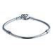Pandora Moments Silver Bracelet with Heart Clasp 59071920