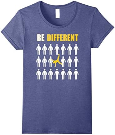 Women's Capoeira Tshirt - Be Different Motivational Gift Shirt Medium Heather Blue