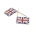 BESTOYARD Flag Picks Union Jack Cupcake Toppers for Party Favors Birthday Wedding Shower National Day Food Toothpicks 100 Pcs