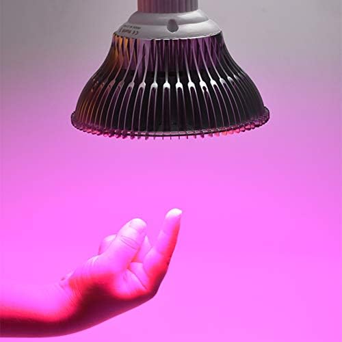 XHJ 80w Indoor LED Grow Light for Growing Plants, Vegetables, and Flowers - 120 Individual LEDs Full Spectrum PAR with E27 Base for Hydroponics Greenhouses Indoor Gardening(Socket Included)