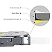MARKLIFE Laminated Label Tapes Compatible with Brother P Touch TZ TZe TZe-231, Black on White 1/2