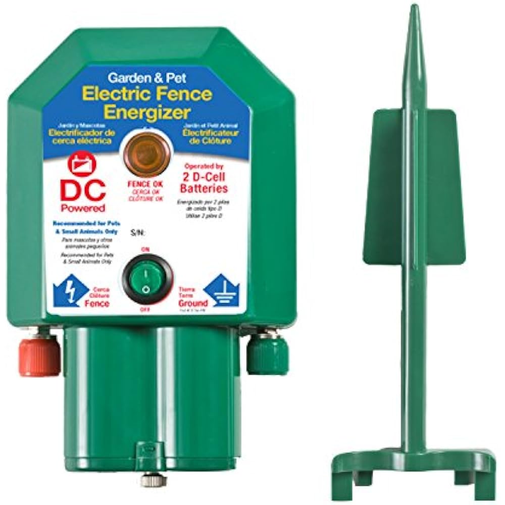 FiShock Electric Fence Garden " Pet Energizer 5 Acre Coverage EDC5AFS