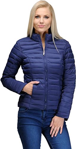 mizago women's long sleeves blended quilted jackets
