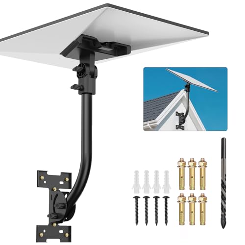 Soporte Starlink Gen 3: kit de instalación ajustable de 180° con diseño impermeable adecuado para techos y paredes de madera, asegurando una alineación óptima de la señal de Internet por
