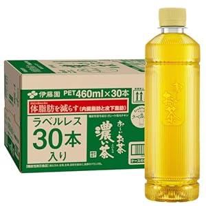 [機能性表示食品] 伊藤園 ラベルレス おーいお茶 濃い茶 460ml×30本 スマートボトル