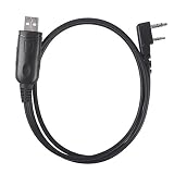Radioddity RD-201 Programming Cable Compatible with BaoFeng UV-5R BF888S BF-F8HP UV-5RX3 Kenwood Radioddity TYT Two Way Radio, Support Win10 Win7