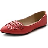 Ollio Women's Shoe Ballet Infinity Rhinestone Pointed Toe Flat