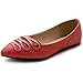 Ollio Women's Shoe Ballet Infinity Rhinestone Pointed Toe Flat