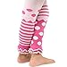TeeHee Socks Little Girls Adoroble Thin Tights Footless 3 Pairs Chevron Stripe Wild Dots Ruffle Bottom Pink Heather Grey (6-8 Years)