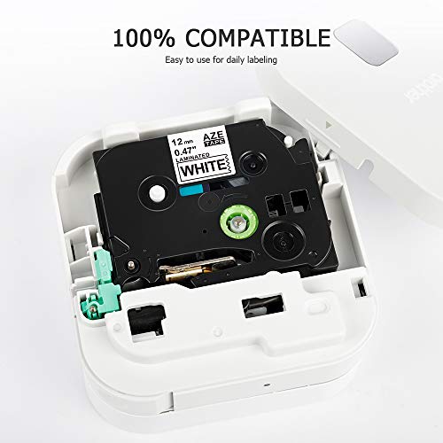 Oozmas Compatible Label Tape Replacement for P-touch 12mm 0.47 Inch TZe Tapes TZE-131 231 431 531 631 TZ Tape Compatible with Brother Ptouch PT-1280 D210 D400 D600 H100 1880 1890 Label Maker, 5 Pack