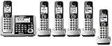 Panasonic KX-TGF375S + 1 KX-TGFA30S Handset (6 Handsets Total) Bluetooth Cordless Phone System with Dual Keypad (Certified Refurbished) (KX-TGF370S + 5
