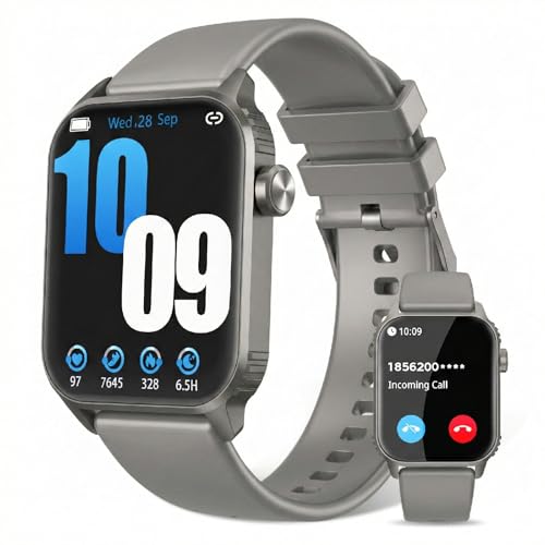 Photo 1 of DIVOAZBVO Smart Watch for Men, 120+ Sports Modes Smartwatch with 1.83" HD Touchsreen, Sleep Monitor, IP67 Waterproof, Bluetooth Call & Music Control Fitness Watch for iPhone/Android Sliver