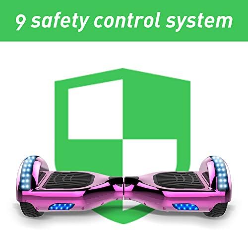 MARKBOARD Hoverboard, Bluetooth 6.5 Pouces Self Balancing Scooter Overboard Enfant Gyropode Hoverboard Tout terrains avec Roues Flash LED E-Scooter Auto-équilibrage,Cadeau pour Les Enfants